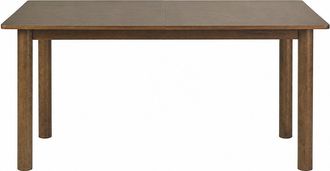 Miliboo Mesa Extensible Con Extensiones Integradas Rectangular Madera Oscura Nogal L160-210 Cm Claudie