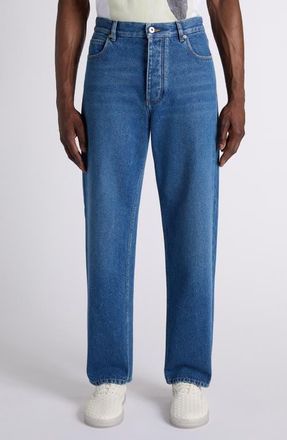 Bottega Veneta Wide Leg Jeans in 4300 Mid Blue at Nordstrom, Size 34 Us