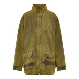 Maison Margiela Katoenen Overshirt Jack - Dames - Jassen - Groen - Maat: 3XL Katoen