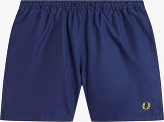 Fred Perry Mens Swimshorts in Dark Blue Recycled Material - Size X-Large