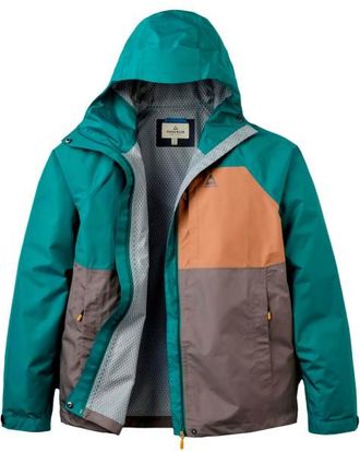 Passenger Trailscape Recycled Waterproof Jacket Regenjacke f&uuml;r Herren | t&uuml;rkis