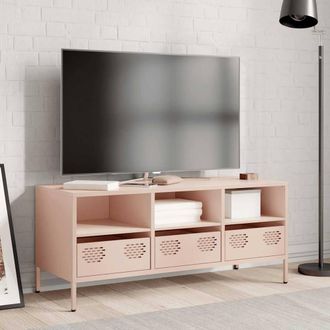 Berkfield Home TV Cabinet Pink 101.5x39x43.5 cm Cold-rolled Steel