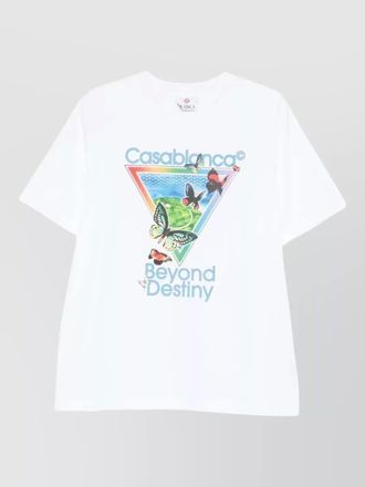 Casablanca printed short-sleeve cotton t-shirt