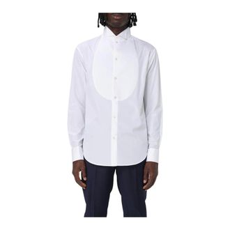 Emporio Armani Heren, Overhemden, Wit, Maat: 2XL Katoen
