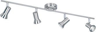 Netlighting Magnum 4 Light Spotlights Bar Brushed Steel GU10