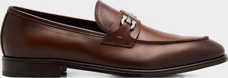 Ferragamo Men & apos;s Doupont Lux Leather Bit Loafers