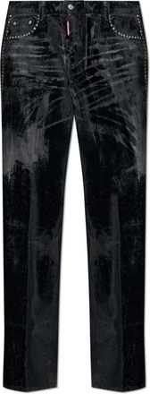 Dsquared2 Carrot Stretch Jeans - Heren - Regular Fit Jeans - Zwart - 2XL - Katoen - Jeans