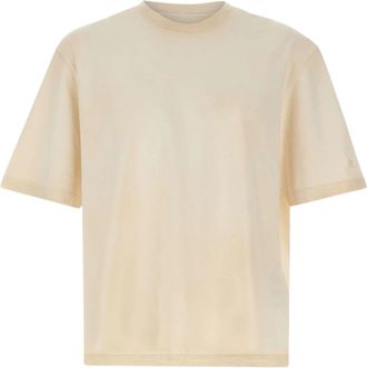 Golden Goose White Boxy-Cut Distressed Star T-Shirt