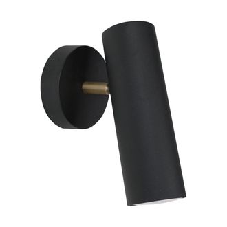 Sulion Aplique orientable MIL&Aacute;N negro arenado con casquillo GU10