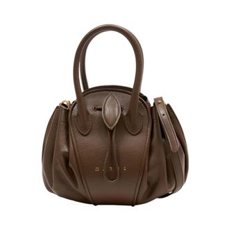 Marni Handbags, female, Brown, Size: ONE SIZE Tulipea Small Shoulder Bag