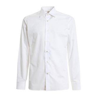 Borriello Formal Shirts, male, White, Size: XL Slim Fit Cotton Shirt