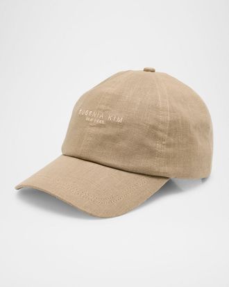 Eugenia Kim Lo Linen Baseball Cap