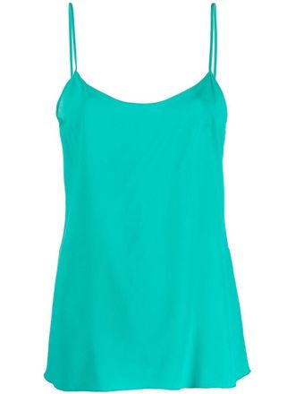 Alberta Ferretti Hemd met satijnen-effect - Groen