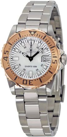 Invicta Pro Diver Mother of Pearl Stainless Steel Ladies Watch 17382