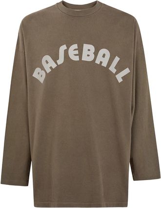 Fear of God Baseball Club Tee - Heren - Longsleeves - Bruin - S - Katoen - Tops