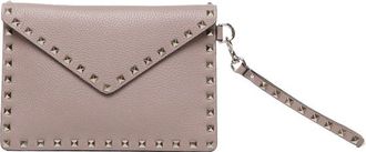 Valentino Garavani Rockstud Pouch In Grained Calfskin