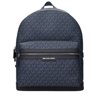 Michael Kors Blue Fabric Mens Backpack
