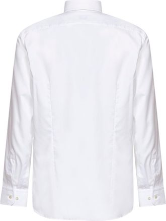 Etro Mens Shirt - White Cotton Button-Down