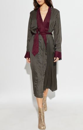 Maison Margiela Striped Coat, Womens, Green