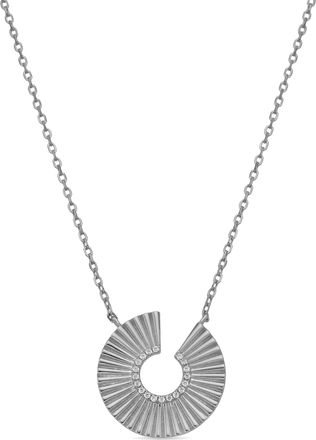 Luxenter ketting in 925 sterling zilver en briljant Zirconia rhodium afwerking - Dragi