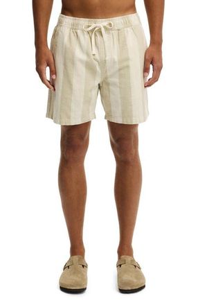 Cotton On Mens Easy Short in Stone Bold Stripe at Nordstrom, Size X-Large