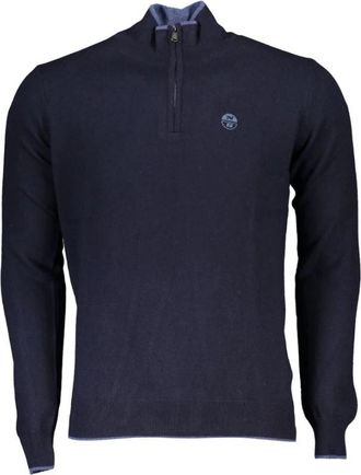 North Sails Blauwe Polyamide Trui met Rolhals - Heren - Coltruien - Blauw - 3XL - Kasjmier - Truien & Vesten