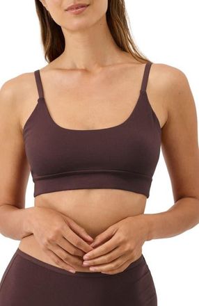 Pact Everyday Strappy Scoop Bralette Made With Organic Cotton in Plum at Nordstrom, Size Xx-Large