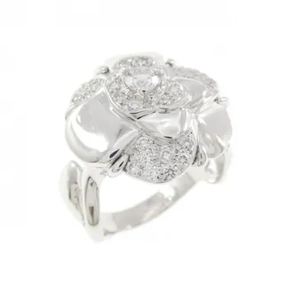 Chanel White Gold White Gold (18K) Band Ring (Pre-Owned)