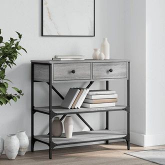 vidaXL Furniture Limited - Mesa consola madera de ingeniería gris Sonoma