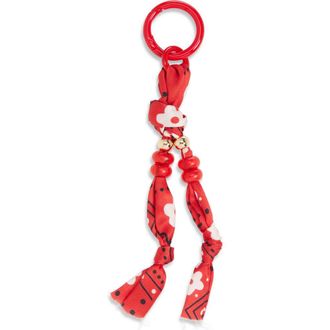 Chelsea28 Bandana Bag Charm in Red Multi- Gold at Nordstrom