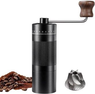 OEM Molinillo De Caf&eacute; Manual, Ligero Y Resistente, De Acero Inoxidable Con 50 Niveles De Molienda, Molinillo Caf&eacute; Espresso Sin Pl&aacute;stico Mango Madera