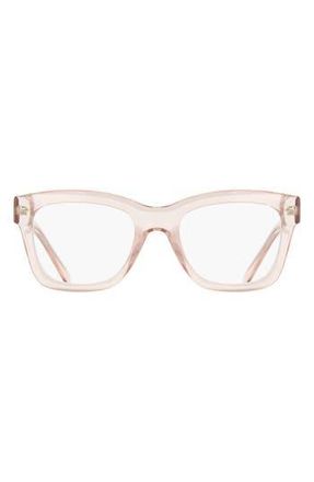 Cole Haan Crystal Core 32mm Square Reading Glasses in Crystal Pink at Nordstrom Rack, Size +1.50