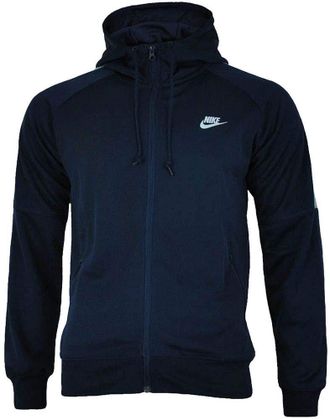 Nike Nike Tribute Mens Hooded Track Full Zip Jacket (Navy, XL)