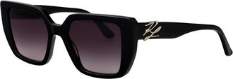 Karl Lagerfeld Kl 6221S Zonnebril - Dames - Zonnebrillen - Zwart - 53 MM - Accessoires