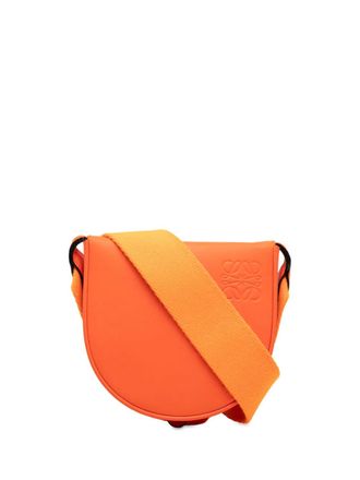 Loewe 2020 Small Soft Calfskin Heel Pouch crossbody bag - Orange
