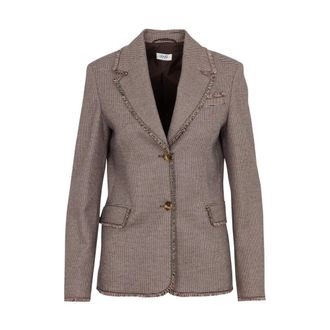Liu Jo Blazer Tinto Filo - - Jackets - Donna - Marrone - L