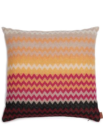 Missoni Home Humbert geometric-pattern cushion - Orange