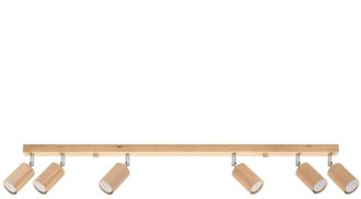 Sollux Lighting Design Deckenlampe Berg 6-Flammig, Holz