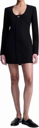 A.L.C. Elena Long Sleeve Dress In Black