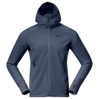 Bergans Rabot Merino Tech Midlayer Hoodie Merinohoodie f&uuml;r Herren | blau