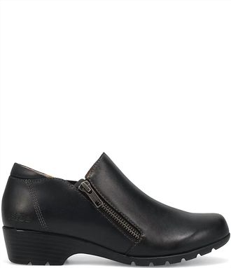 Taos Womens Daily Leather Zip Shooties In Black