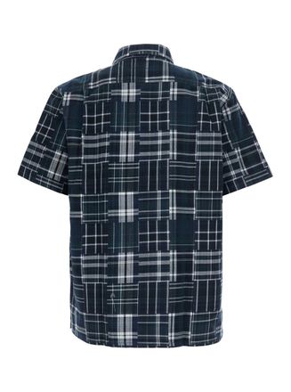 ERL Short-Sleeve Check Cotton Shirt - Black