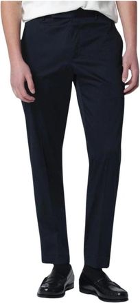 PT01 Geklede Broek met Getailleerde Pasvorm - Heren - Nette broeken - Blauw - XS - Leer - Broeken