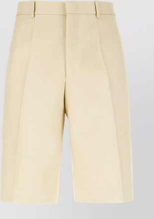 Jil Sander wool bermuda shorts belt loops