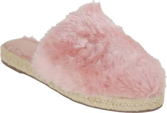 Bruno Menegatti Womens Valentina Angie-Fluffy Closed Toe Flat Slippers In Rose