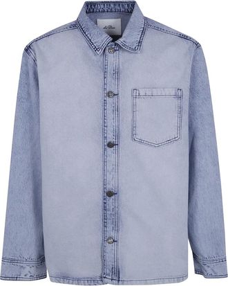 Les Deux Heren, Jassen, Blauw, Maat: S Denim