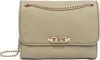 Guess Anise Convertible Flap - Dames - Schoudertassen - Groen - ONE Size - Leer - Tassen