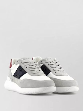 Hogan low top sneakers contrasting panels padded collar