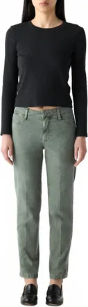 Amo Libby Ankle Length Pants In Cypress
