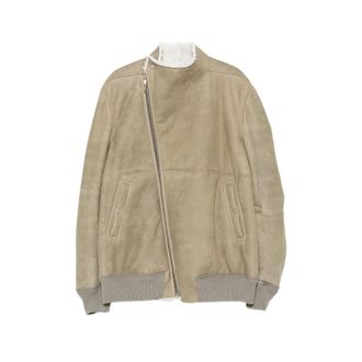 Rick Owens Hollywood Flight Shearling-lined Leather Jacket